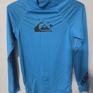 Quiksilver Boys Youth Blue Long-Sleeve Rash Guard